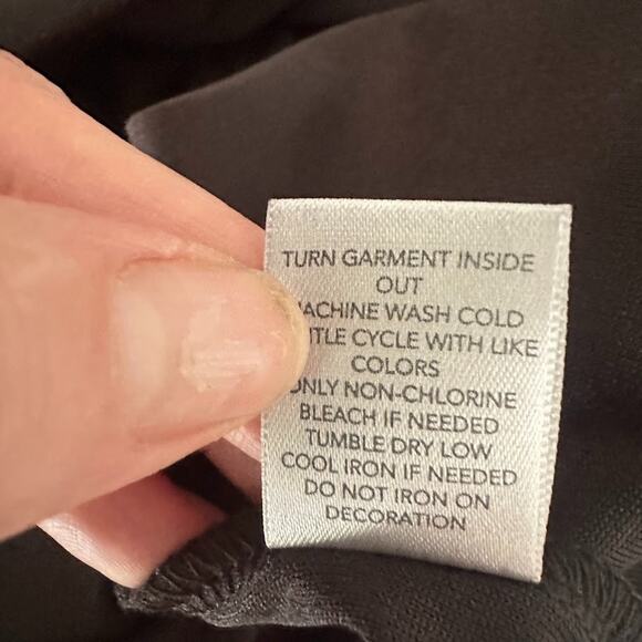 Christopher & Banks Black Velvet Top Beaded Whimisgoth Goth Witchy Boho Size XL - Picture 8 of 9